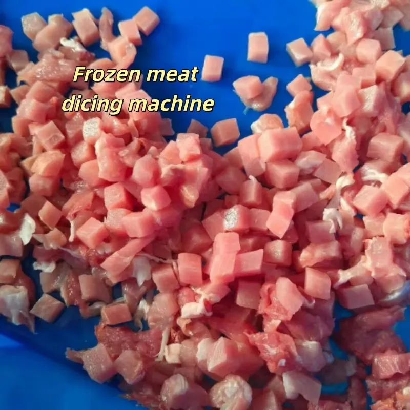 Frozen Chicken Beef Pork Cube Cutter Commercial Frozen Meat Fresh Meat Dice Cutting Cheese Jelly Dicing Machine