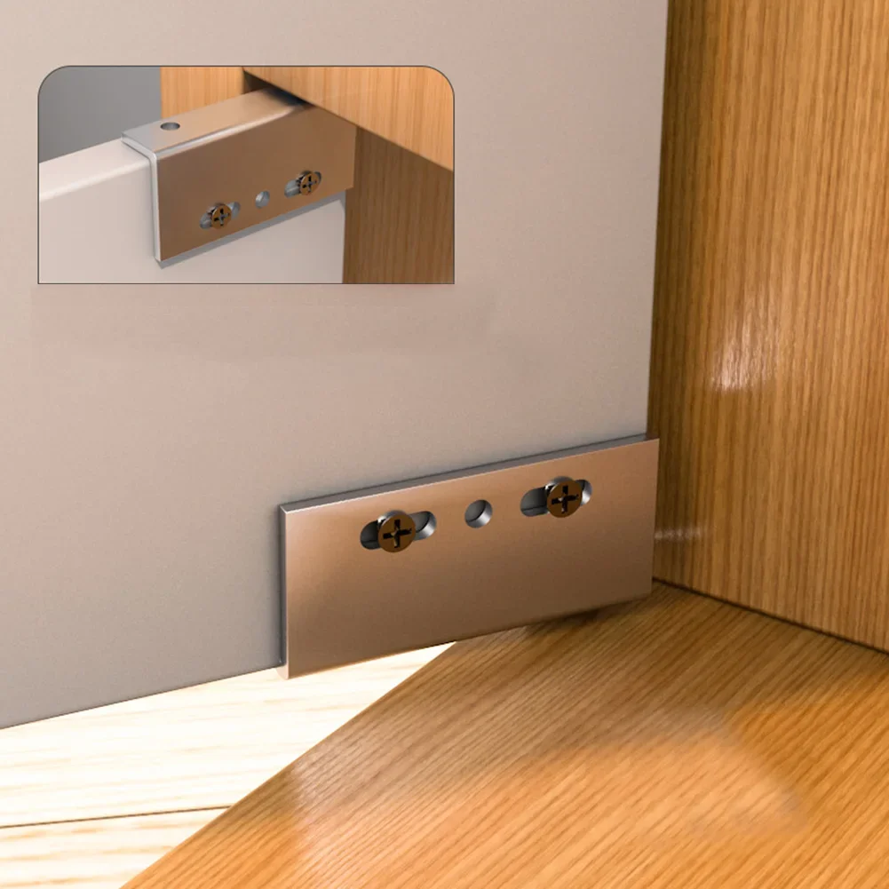 2Pcs Pivot Hinges Balck Sliver Iron Concealed Shaft Door Hinges For Wood Doors Cabinet Wardrobe Drawers Furniture Hardwares
