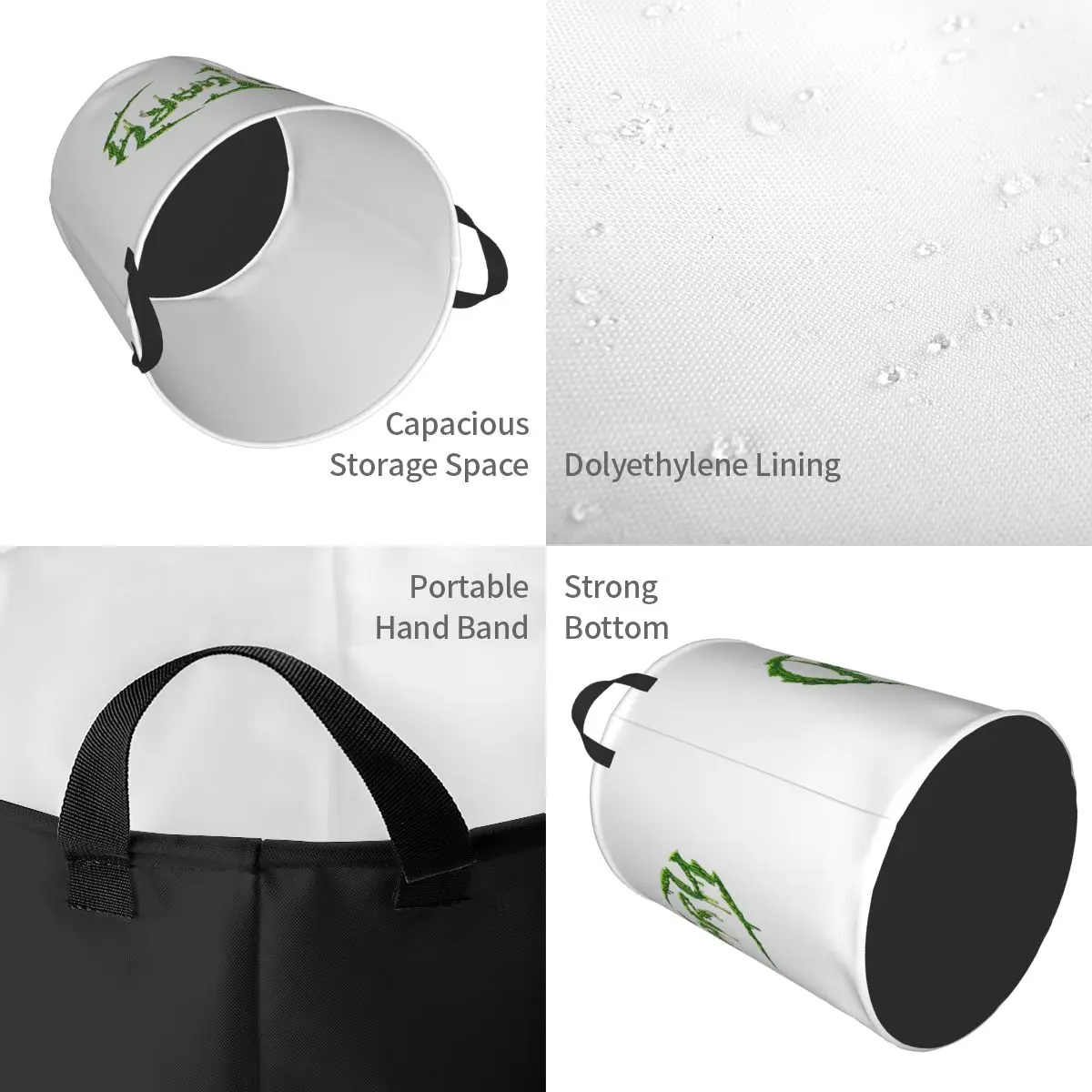 Laundry Collector Adult Obituary Band Logo Death Metal Trucker Folding Laundry Basket Large Storage Baby Washing Basket