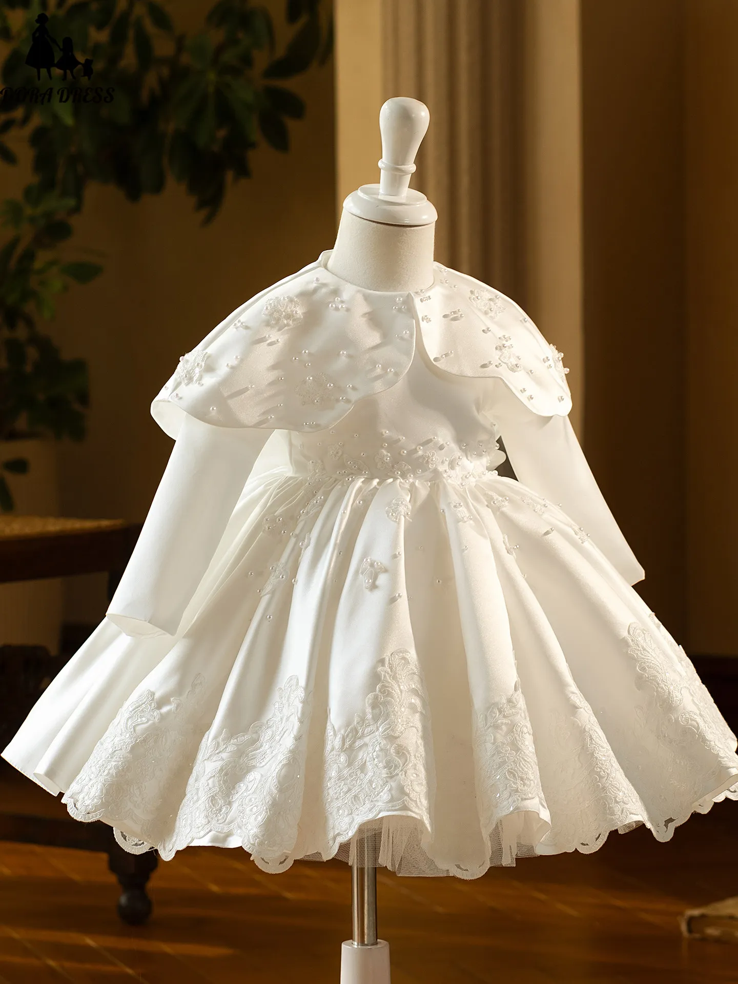 jdy-custom-girls-high-end-birthday-baptism-princess-ball-gown-children-cute-beading-bow-design-wedding-party-dress