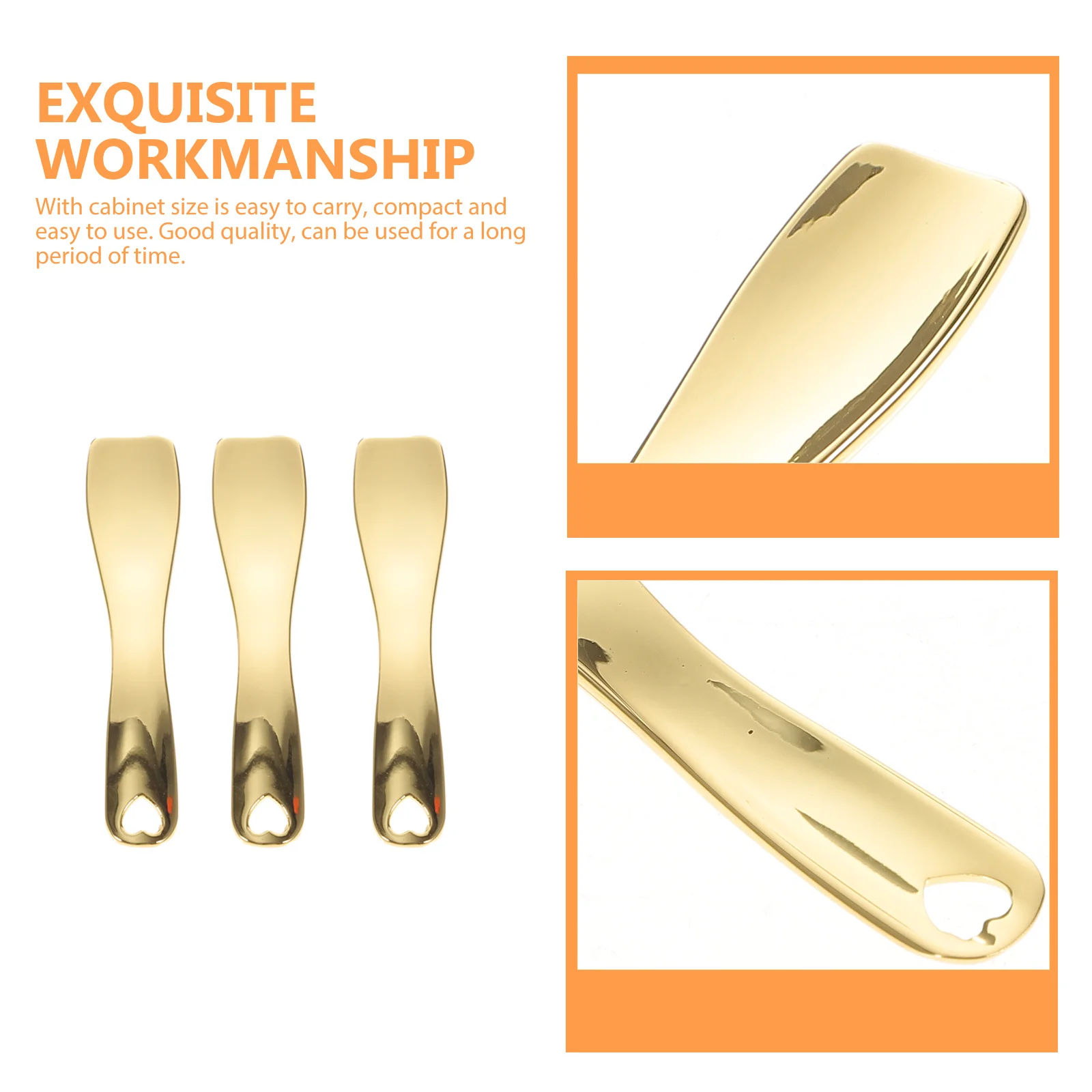 Cuchara para crema de ojos, aplicador de mascarilla Facial de aleación de Zinc de 2,36 pulgadas para masaje de ojos, herramienta para el cuidado de la piel, alivia la fatiga, cuidado de la piel de Metal, 3 uds.