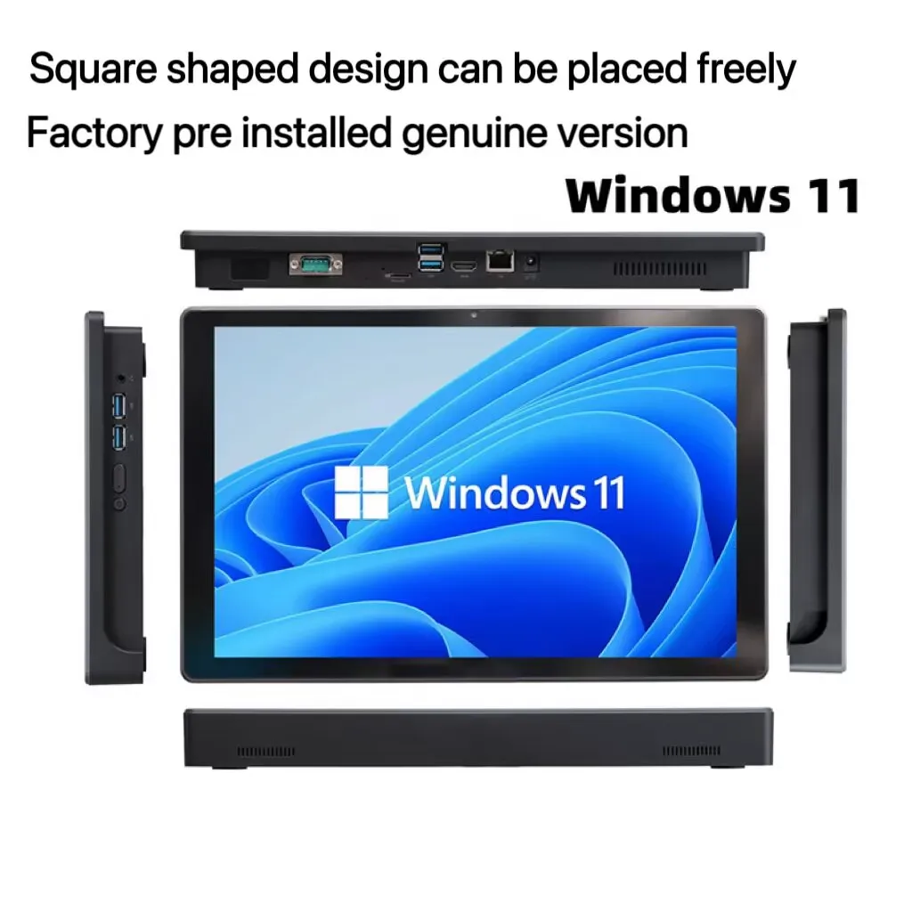 Panel PC Táctil CX-H14 de 14 Pulgadas, Intel Celeron J4125 de Cuatro Núcleos, 8 GB de RAM, 1920x1200 IPS, POE, Windows 10, RS232, Diseño de Grado Industrial
