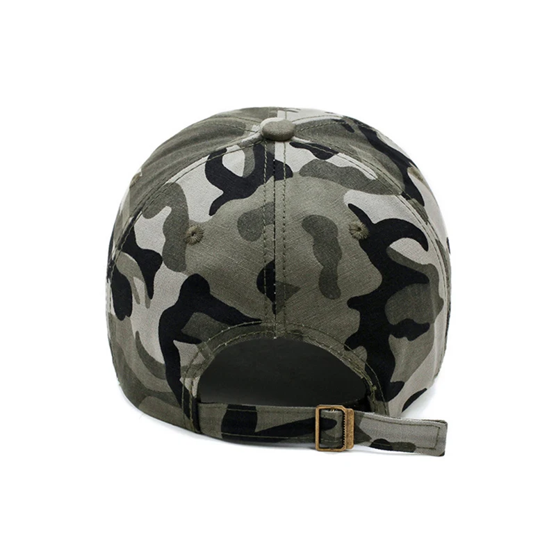 US Embroidery Men Women Baseball Cap Camouflage Jungle Unisex Snapback Hip Hop Outdoor Sun Visor Cotton Trucker Dad Hat H102