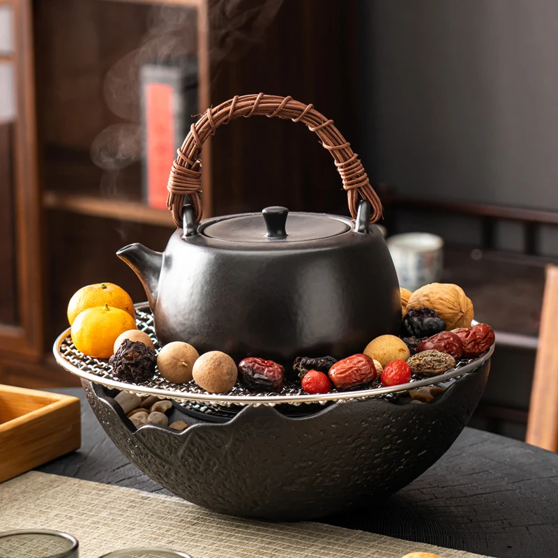 Boiling tea, roasting tea, roasting sweet potatoes, Japanese style water kettle electric ceramic stove, indoor household tea pot