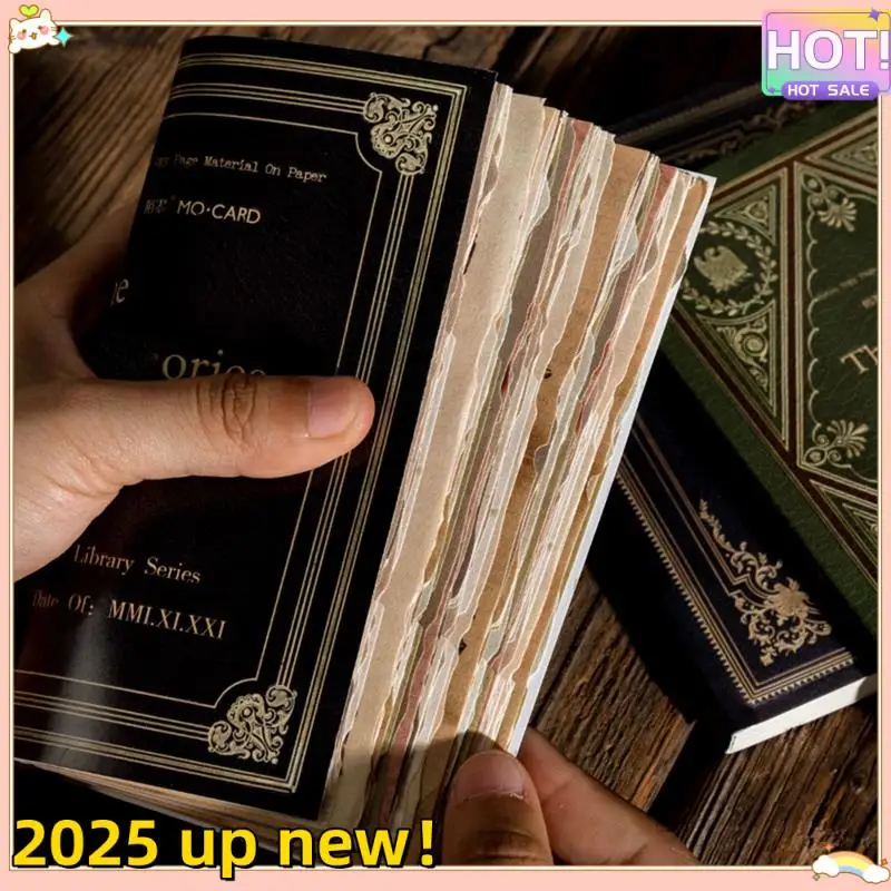 L47A-Retro Trace Book Page Material Paper Old Book Page Text Old Newspaper Decorative Material Paper