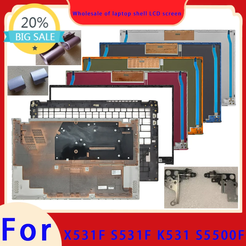 Suitable for table for X531F S531F K531 S5500F laptop LCD screen top cover screen frame palm rest hinge cover bottom shell hinge