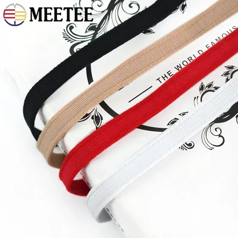 20Meters Meetee 10/12mm Nylon Underwire Channeling Bra Ribbon for Handmade Sewing Underwear Wedding Dress Clothing Accessories