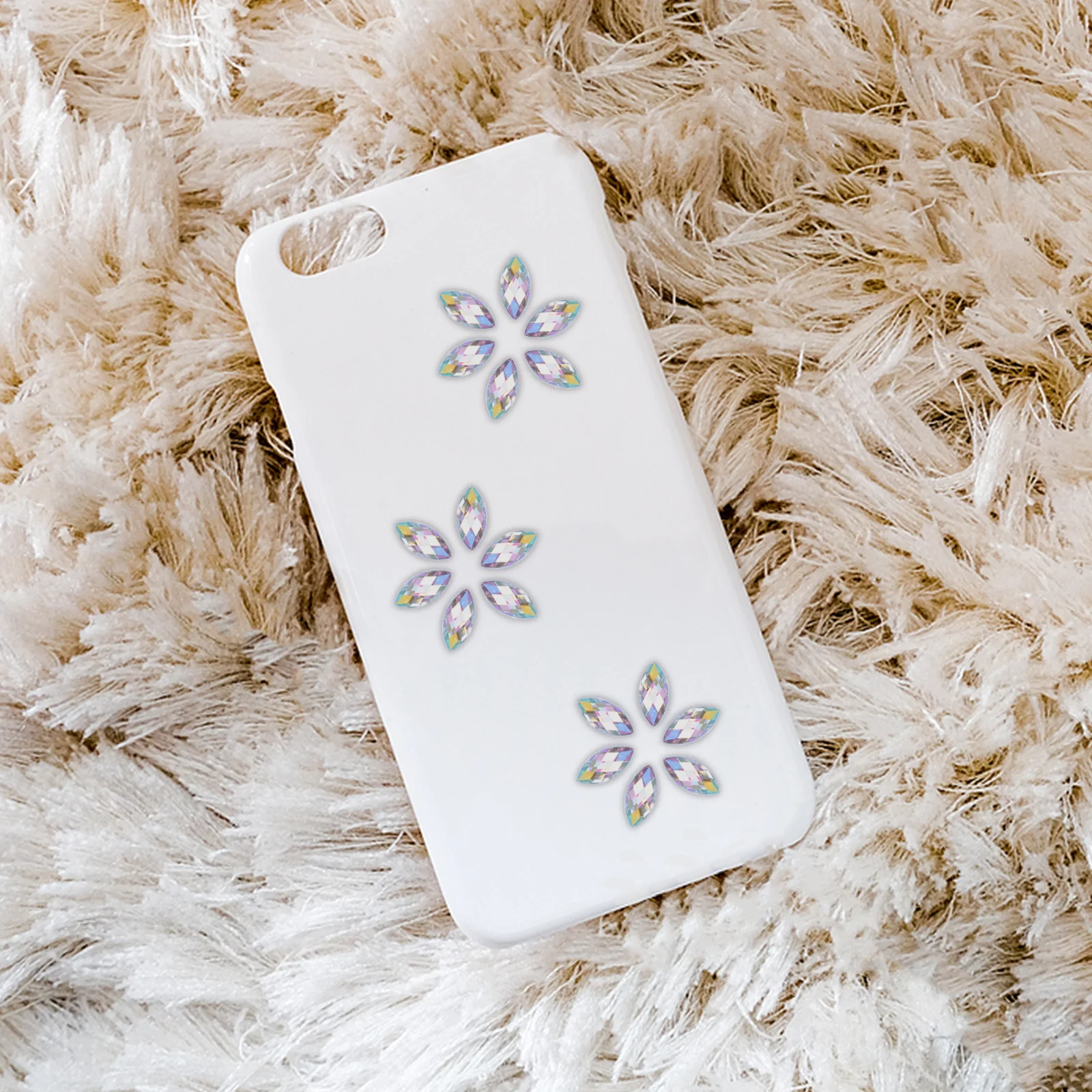 600 pièces perceuse pierres précieuses Flatback acrylique strass Ab couleurs scintillantes pour Nail Art coque de téléphone bricolage artisanat bijoux