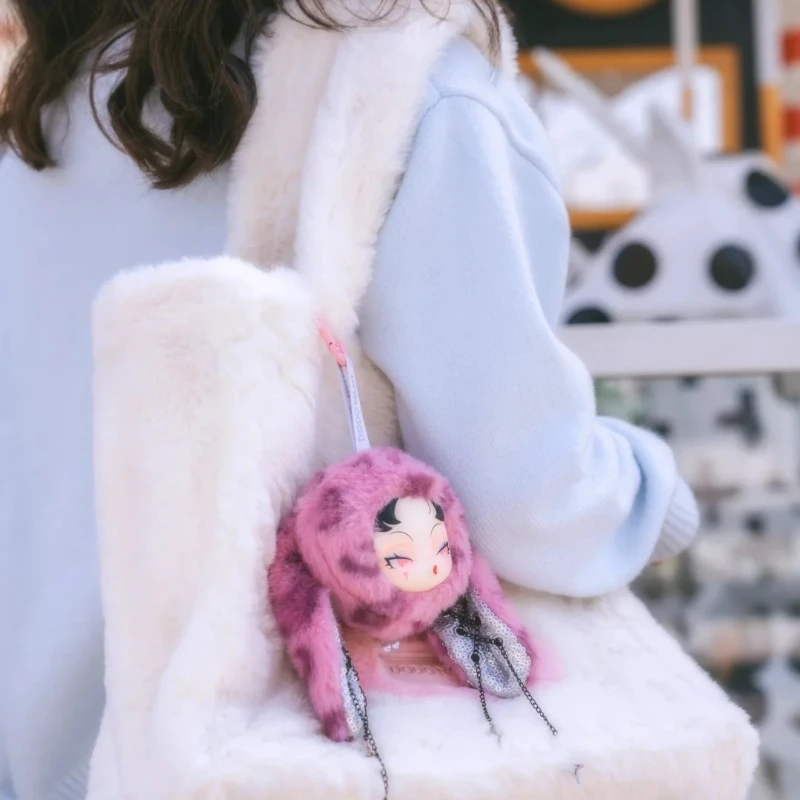 حقيقي دودو نامي طبعة محدودة حقيبة وميض الأرنب سلسلة صندوق أعمى أفخم الفينيل اللعب سلاسل المفاتيح ظهره المعلقات الهدايا