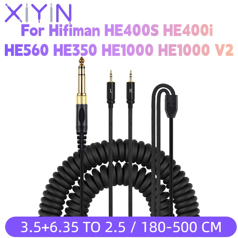 3.5mm to 3.5mm HiFi Headphone Audio Cable for Hifiman HE400S HE400i HE560 HE350 HE1000 Headsets | High-Fidelity Audio Wire
