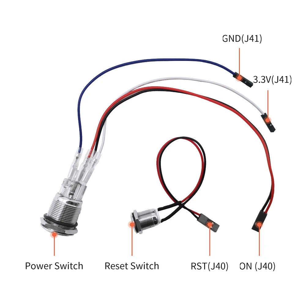 NVIDIA Jetson Nano Metallgehäuse/Gehäuse mit Power- und Reset-Steuerschalter für NVIDIA Jetson Nano Developer Kit