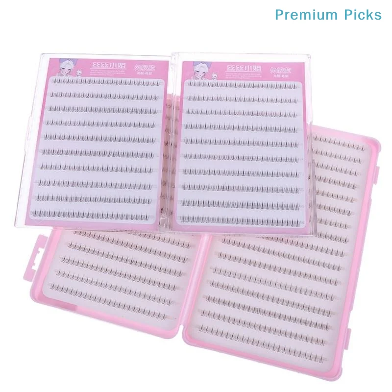 portable1 Set No Glue Comic Bottom Lash Extension Clusters Fluffy Soft Lower Eyelashes for School Girl Daily Makeup Wear
