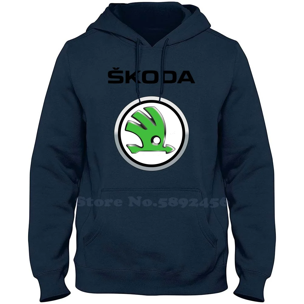 Skoda Auto Logo 2011 Logo Fashion Sweatshirt Large Size Hoodie Top Quality Graphic Large Size Hoodies