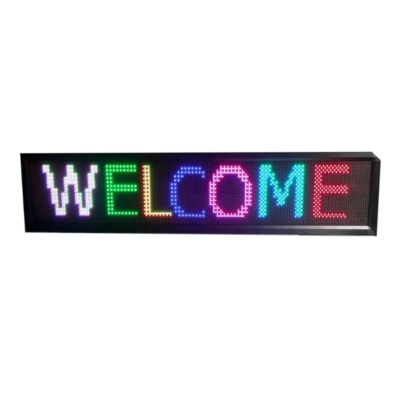 P10 LED Iron Video Wall Display Animation Programmable Scrolling Information Board for Outdoor Shopping Malls IP65 140 10mm