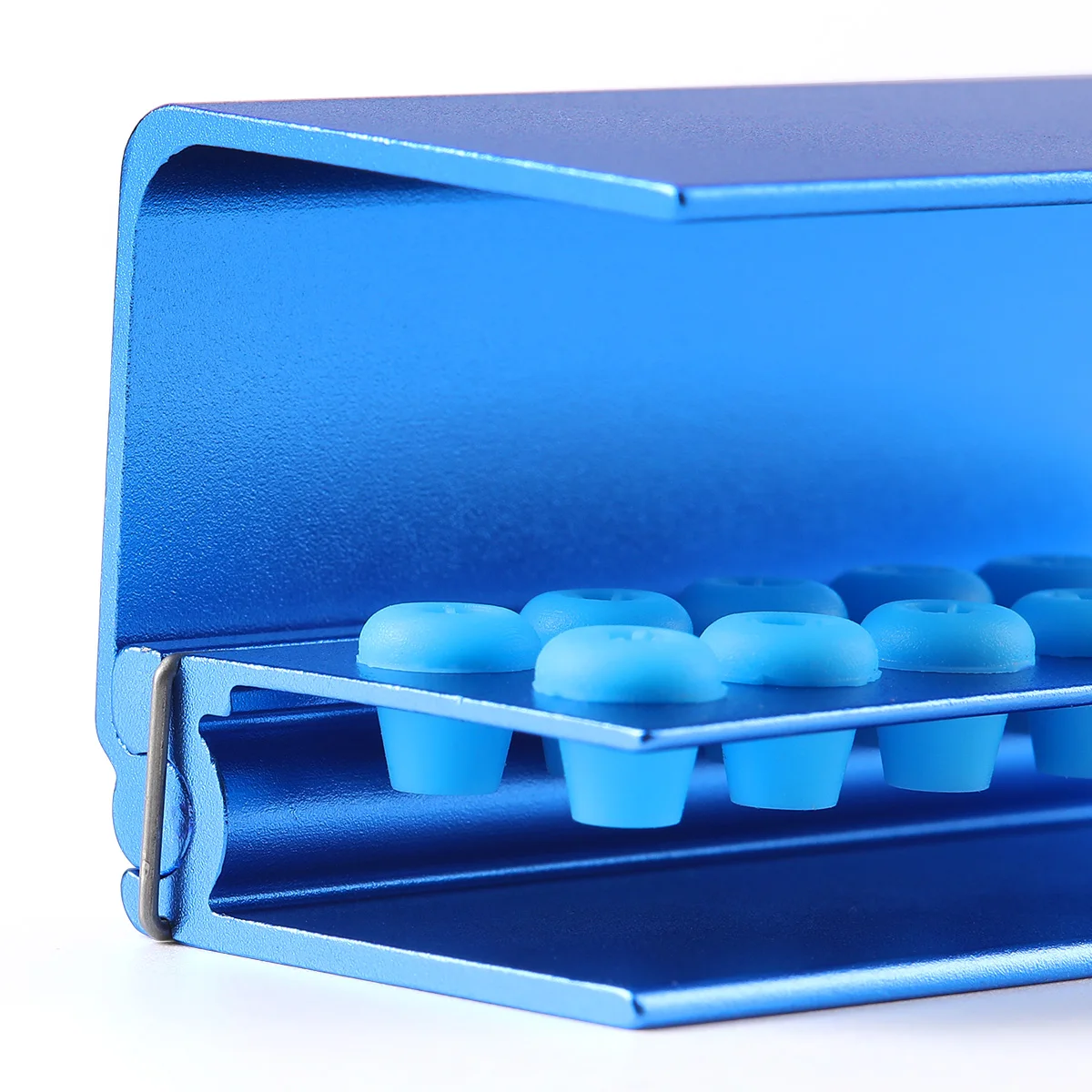AZDENT Dental Bur Box Bohrerhalter mit 16 Löchern und Silikon für FG RA Bohrer, Zahnmedizinische Instrumente – Detail 6