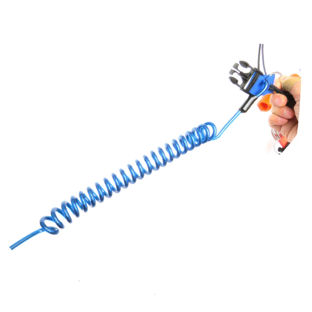 

Шнурки для камеры для подводного плавания, веревочные шнурки с двойным крючком и спиральными катушками, оснастка с крючками