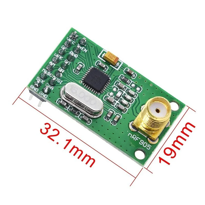 NRF905 Wireless Transceiver Module Wireless Transmitter Receiver Board NF905SE With Antenna FSK GMSK 433 868 915 MHz
