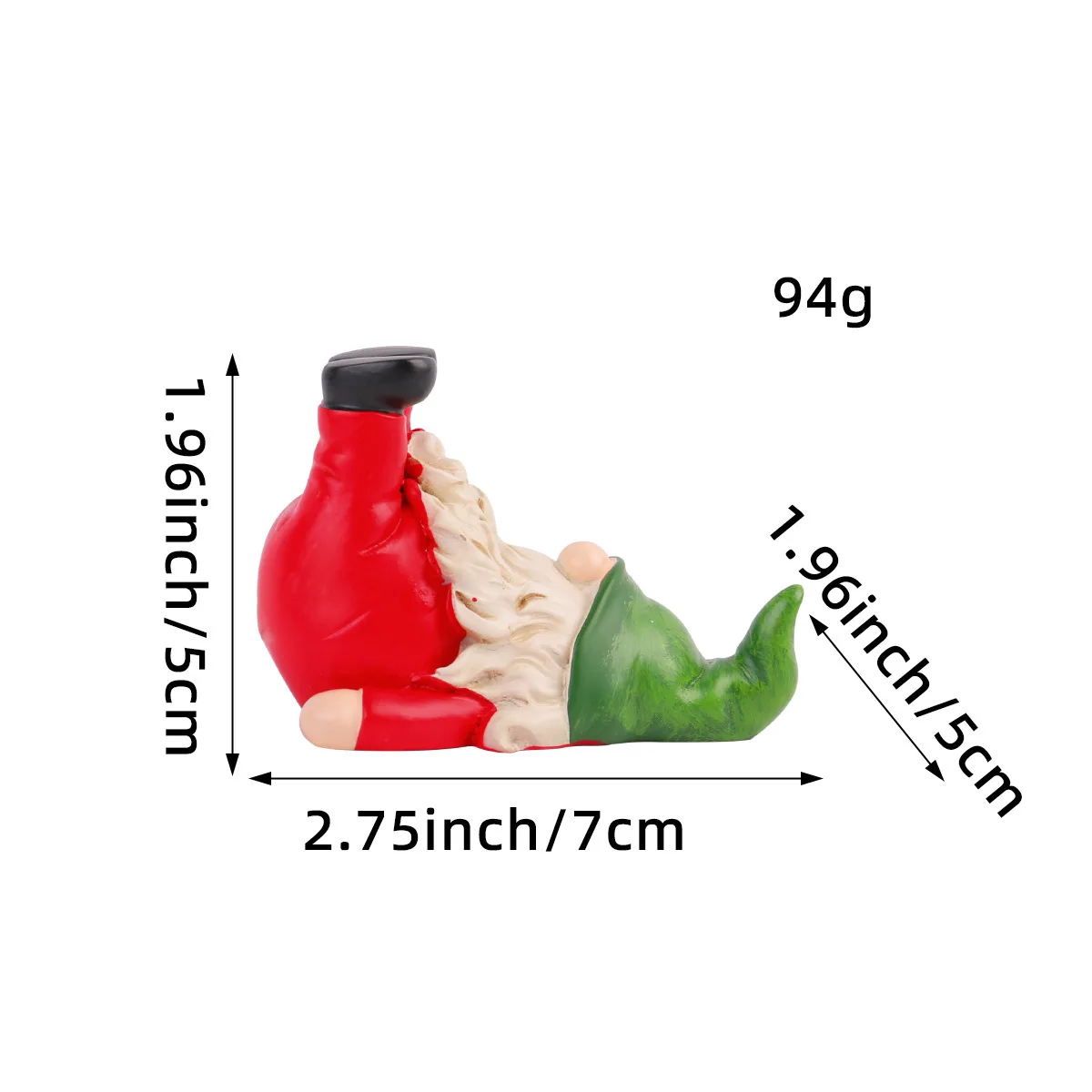 تمثال الرجل العجوز المجهول الهوية لعيد الميلاد - ديكور سطح المكتب المنزلي الإبداعي #6