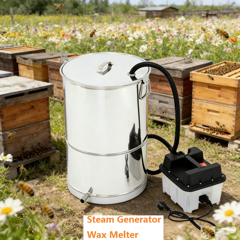 Steam Generator Beeswax Melter Steam Wax Melter Melting Old Comb Wax Electric Steam Beeswax Melting Box Beekeeping Equipment