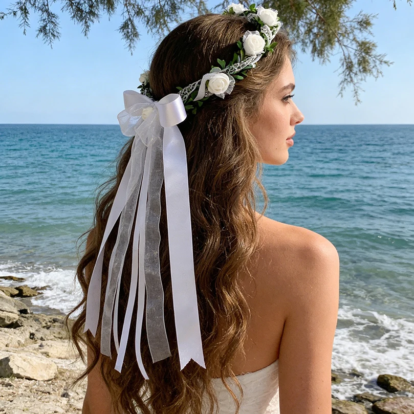 إكليل زهور للفتيات من AWAYTR، - مراجعة Wedding Arch Flower وسعره