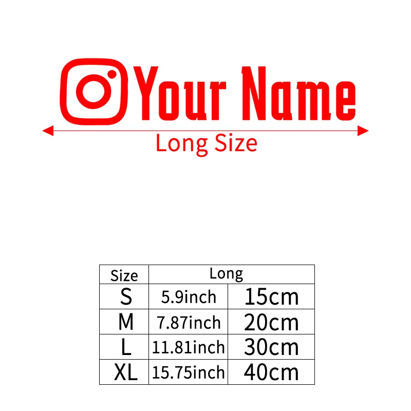 1PC gebruikersnaam op maat gepersonaliseerde Instagram motorfietsstickers waterdicht DIY brandstoftank helm auto fiets vinylstickers