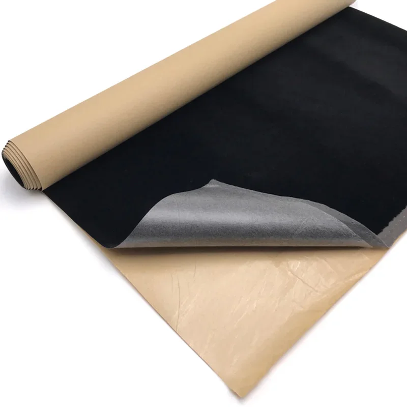 Selbst klebende Samts toff klebrige Filz auskleidung für Sofa Tisch Stuhl Auto Schmucks cha tulle Schublade Liner Tapete Flock Träger papier