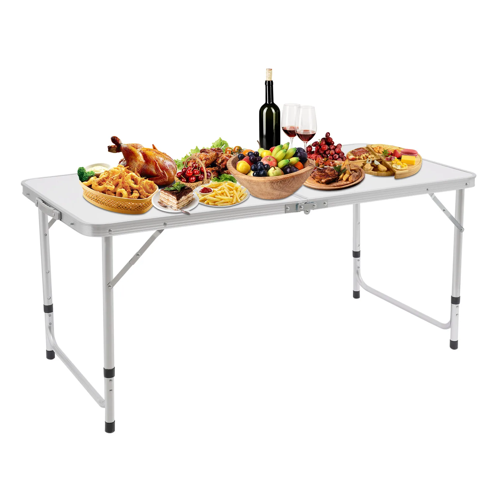 Portable Folding Table, Collapsible and Lightweight Design for Outdoor and Indoor Use