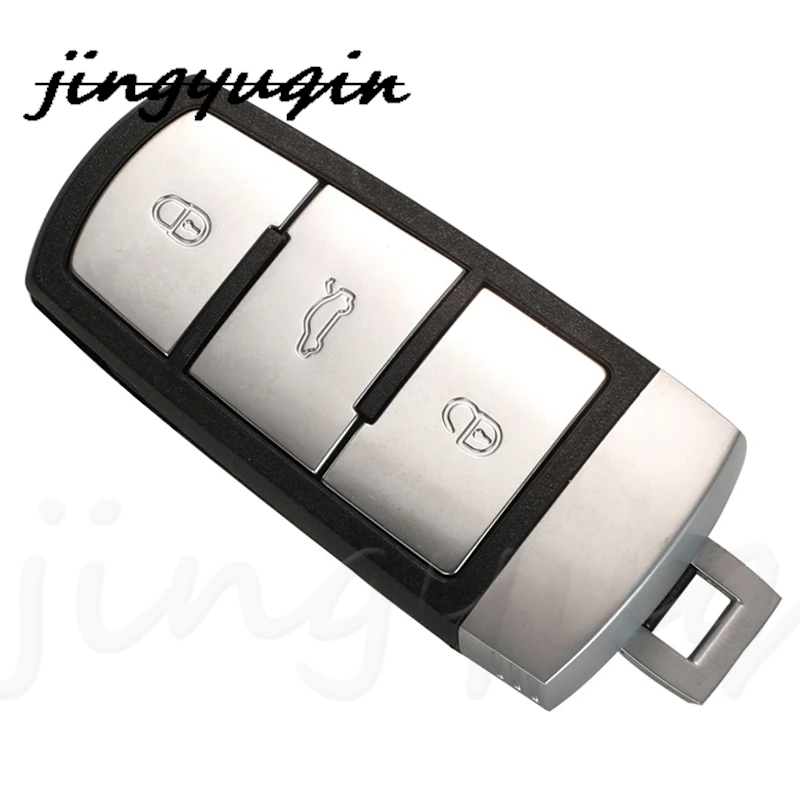 Jingyuqin 3 pulsanti Half Smart/Keyless go Remote Car Key Fob 3C0959752BA/BG 433Mhz ID46/48 Chip per VW Passat Magotan CC