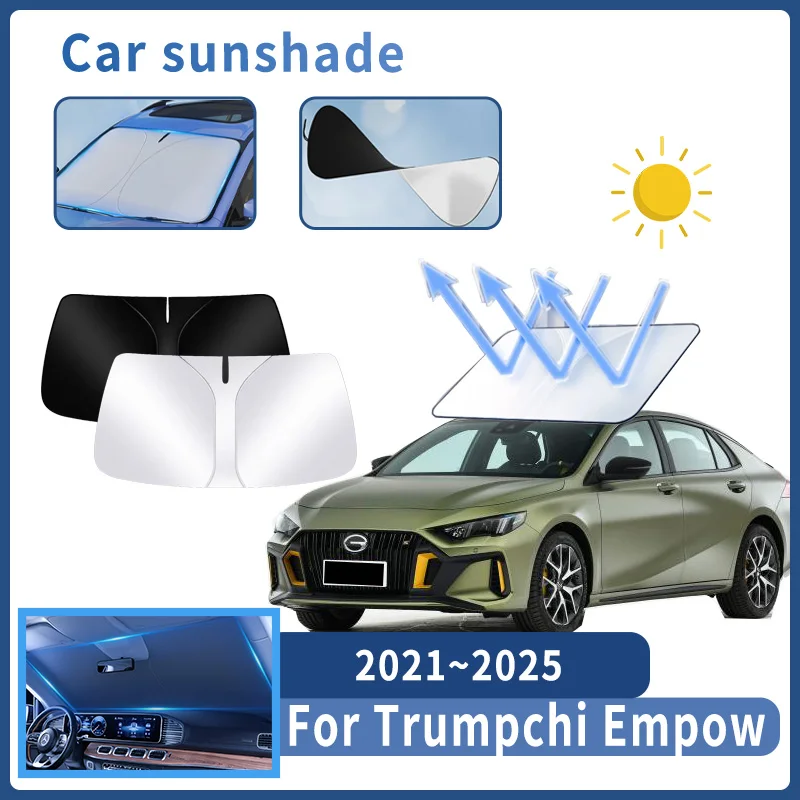 

Auto Parts For Trumpchi Empow 2021~2025 2022 Sunshade Windshield Sun Protection Heat Cover Summer Car Interior Accessories Tools