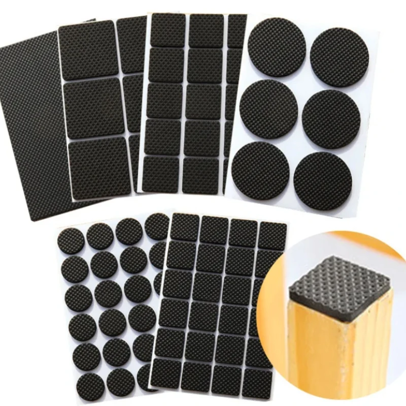 

1 сумка Нескользящие самоклеящиеся ножки стола Резиновые подушечки для ножек стола и стула Круглый квадратный диван Ножка стула Липкая подушка Защитные коврик для пола