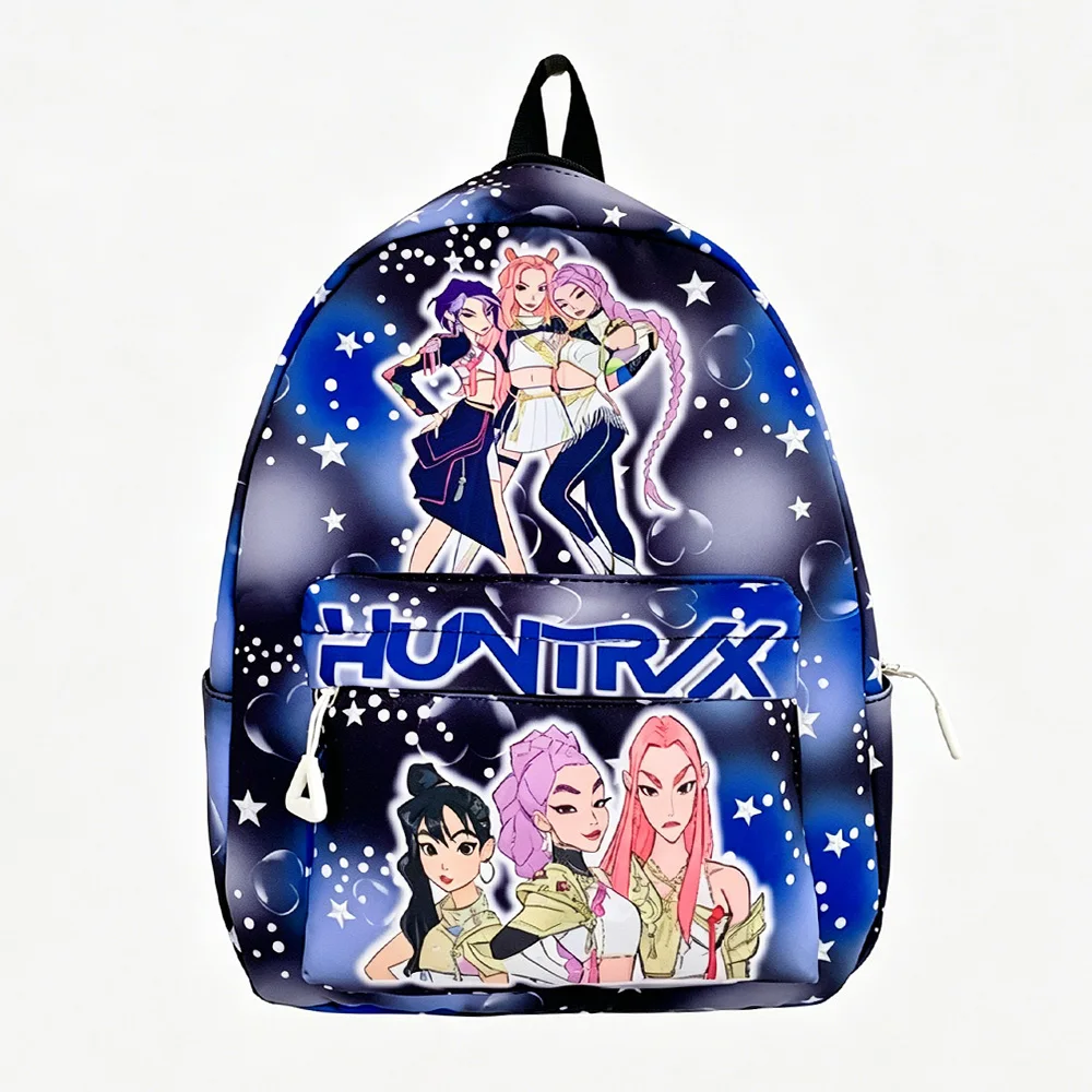Rosaroter 10-Zoll Leichtgewicht-Rucksack Rumi Mira Zoey Saja Schultasche für Jungen und Mädchen Moch – Detail 8