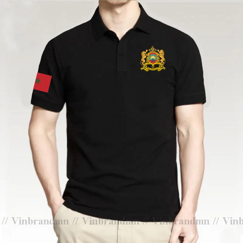Polo marroquí del Reino occidental de Marruecos para hombre, camisa del equipo nacional de moda, ropa deportiva, camisetas Polo Country MAR