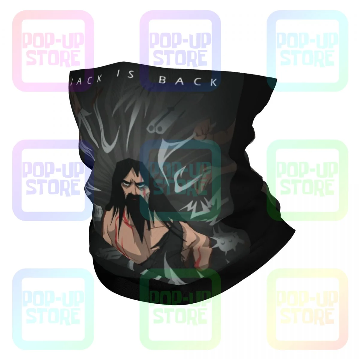 

Samurai Jack, John Wick 2 Neck Gaiter Bandana Scarf Face Mask Summer Ourdoor Cover Bandana