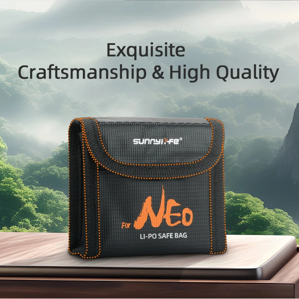 Безопасная сумка для аккумулятора дрона LiPo для DJI Neo, взрывозащищенная защитная сумка, чехол для хранения аккумулятора для аксессуаров DJI Neo
