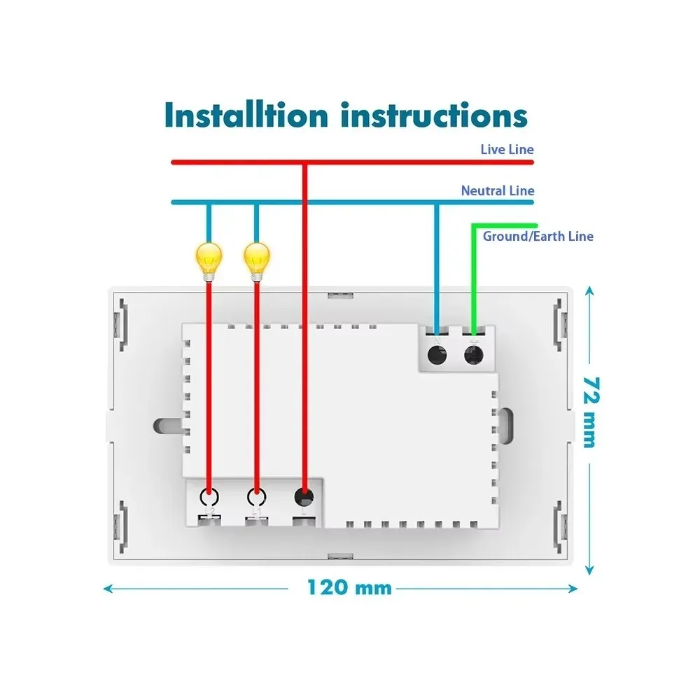 Shawader Wifi inteligente Brasil enchufe de pared interruptor de luz 20A enchufe Sensor táctil Panel de vidrio remoto por Tuya Alexa Google Home