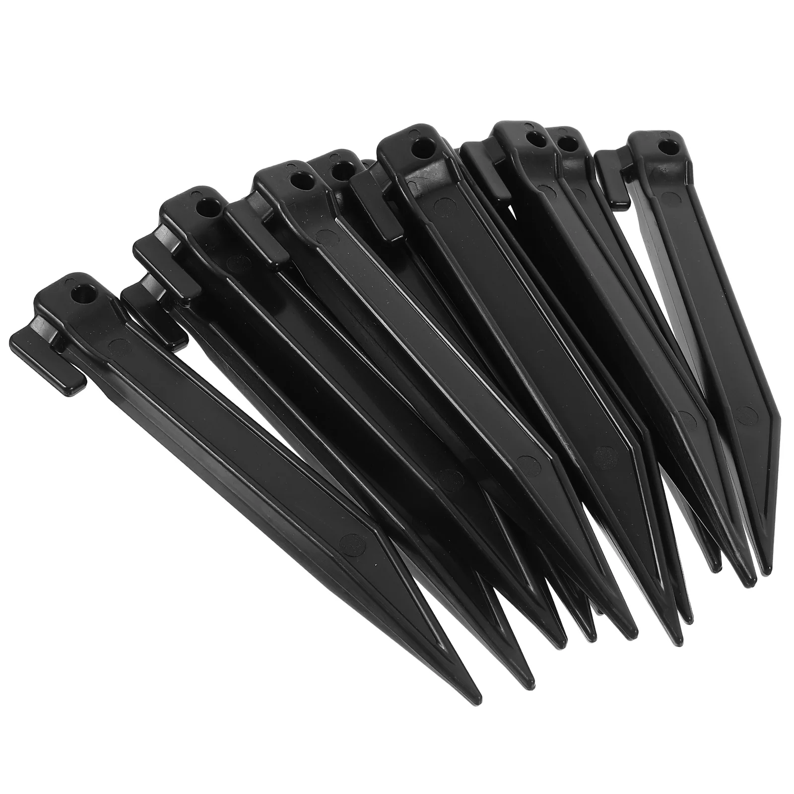 

50 Pcs Lawn Mower Ground Spikes Heavy Duty Camping Nails Windproof Plastic Stakes for Gardens Outdoor Practical Longlasting