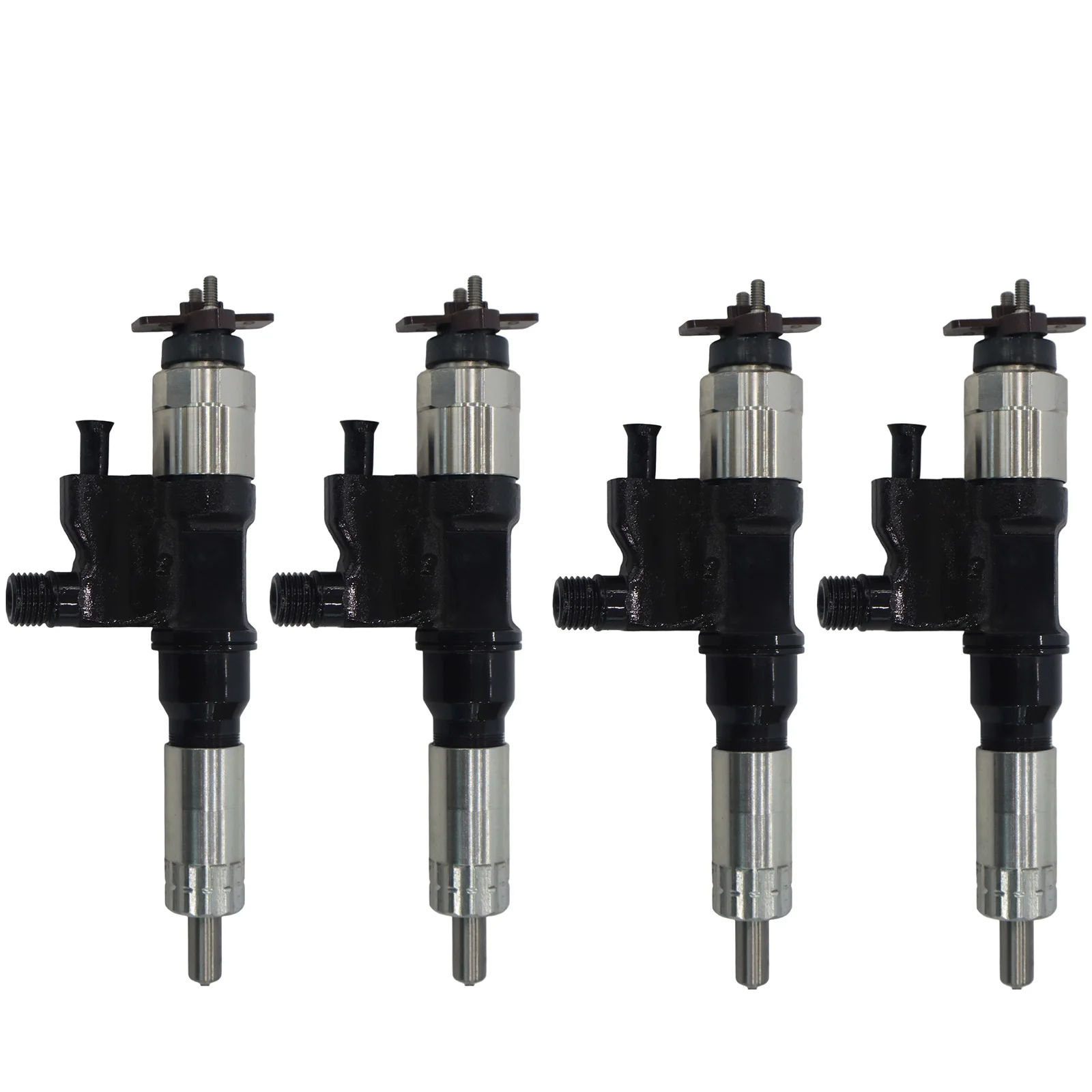 4PCS Fuel Injectors 0950005471 For Hitachi Crawler Excavator ZX200-3-HCMC ZX200-3F ZX210-3-AMS  With ISUZU 4HK1-XYSA02 Engine
