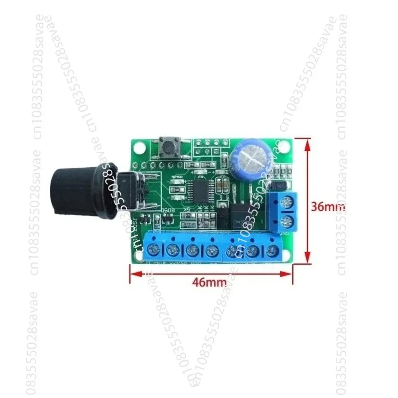

12V/24V DC brushless motor governor, four-wire fan stepless speed regulation, adjustable signal