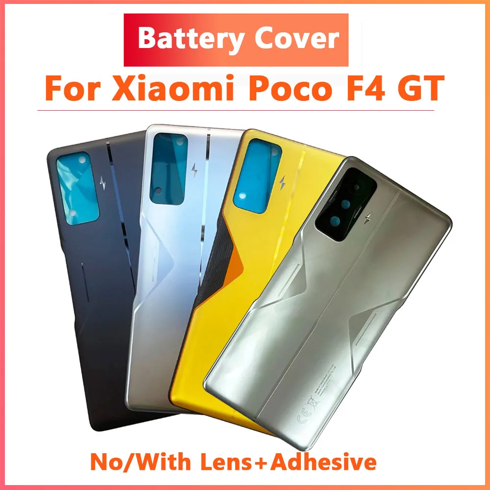 

Battery Cover Original For Xiaomi Poco F4 GT Glass Back Rear Door Housing Mi F4GT 21121210G Battery Back Cover Replacement