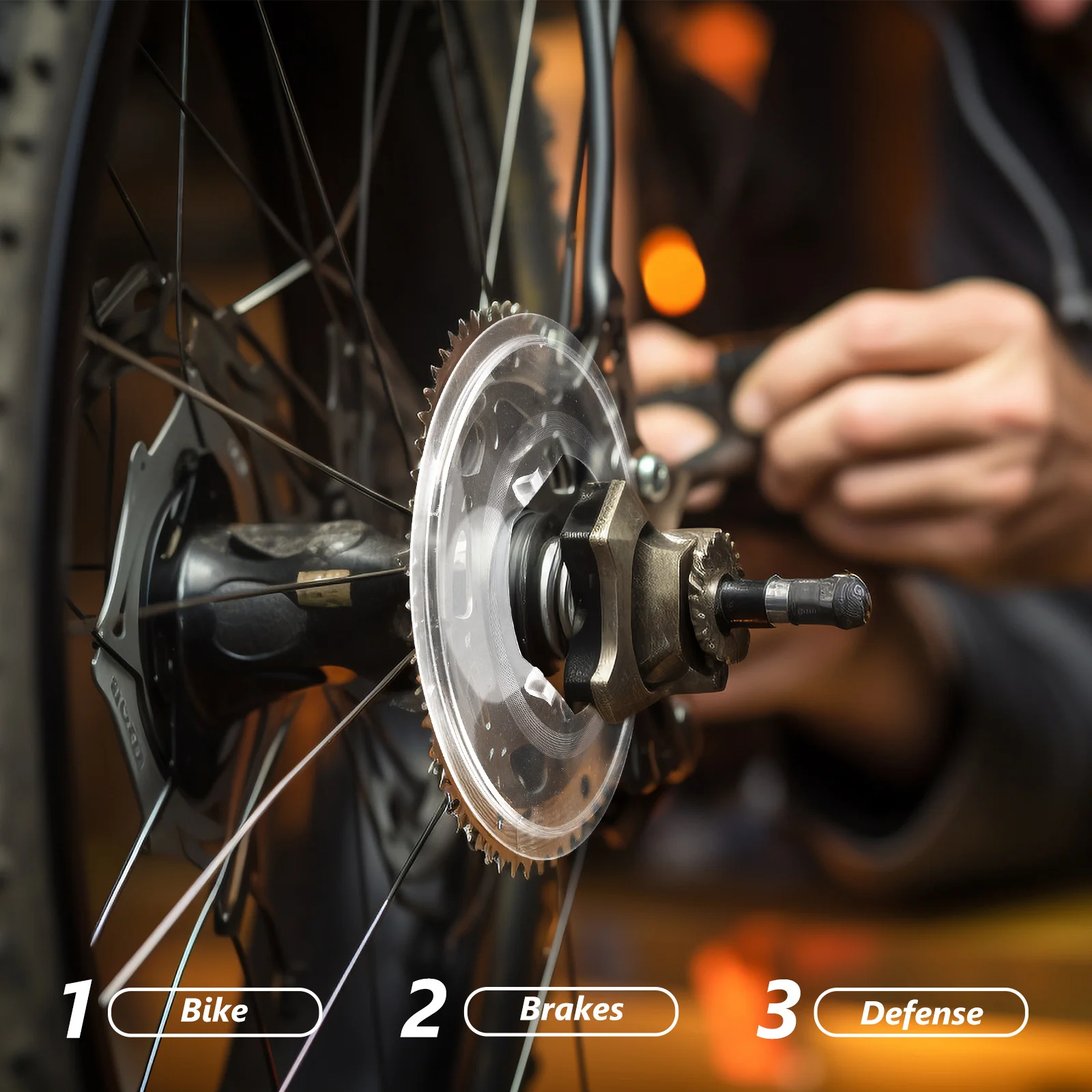 2Pcs Professional Bike Flywheels Guard Sturdy Spoke Protector Easy Install Mountain Road Bikes Accessories