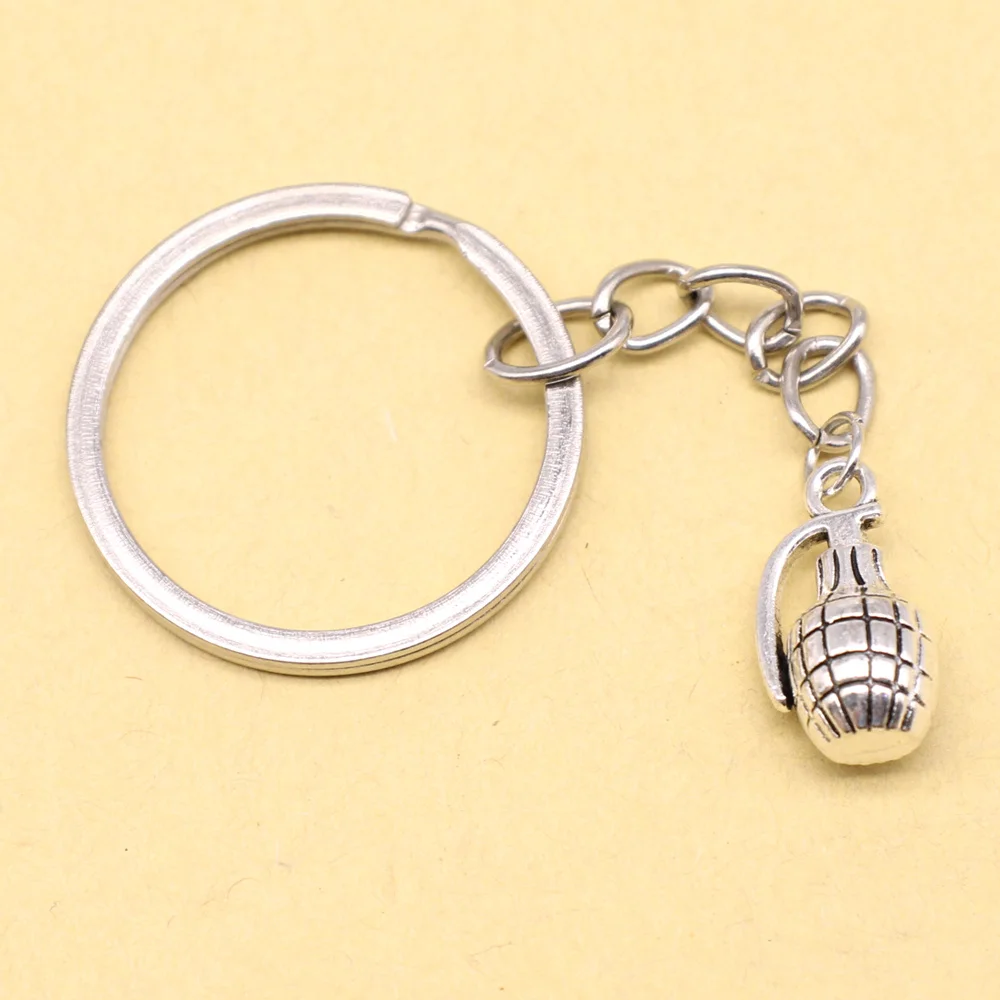 1 Piece Hand Grenade Friends Keyring Man Jewelri 10x17mm