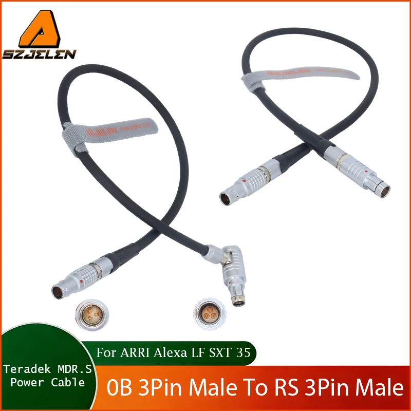 New Arriving Teradek MDR.S Receiver Power & Run/Stop Cable Fischer RS 3Pin Male to 0B 3Pin Male for ARRI Alexa LF SXT 35