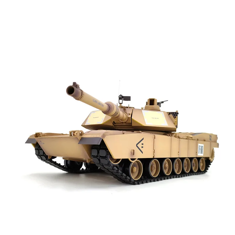 Henglong Kebinque 3918-1 modelo militar eléctrico con control remoto tanque de juguete batalla infrarroja contra Abrams americanos M1A2