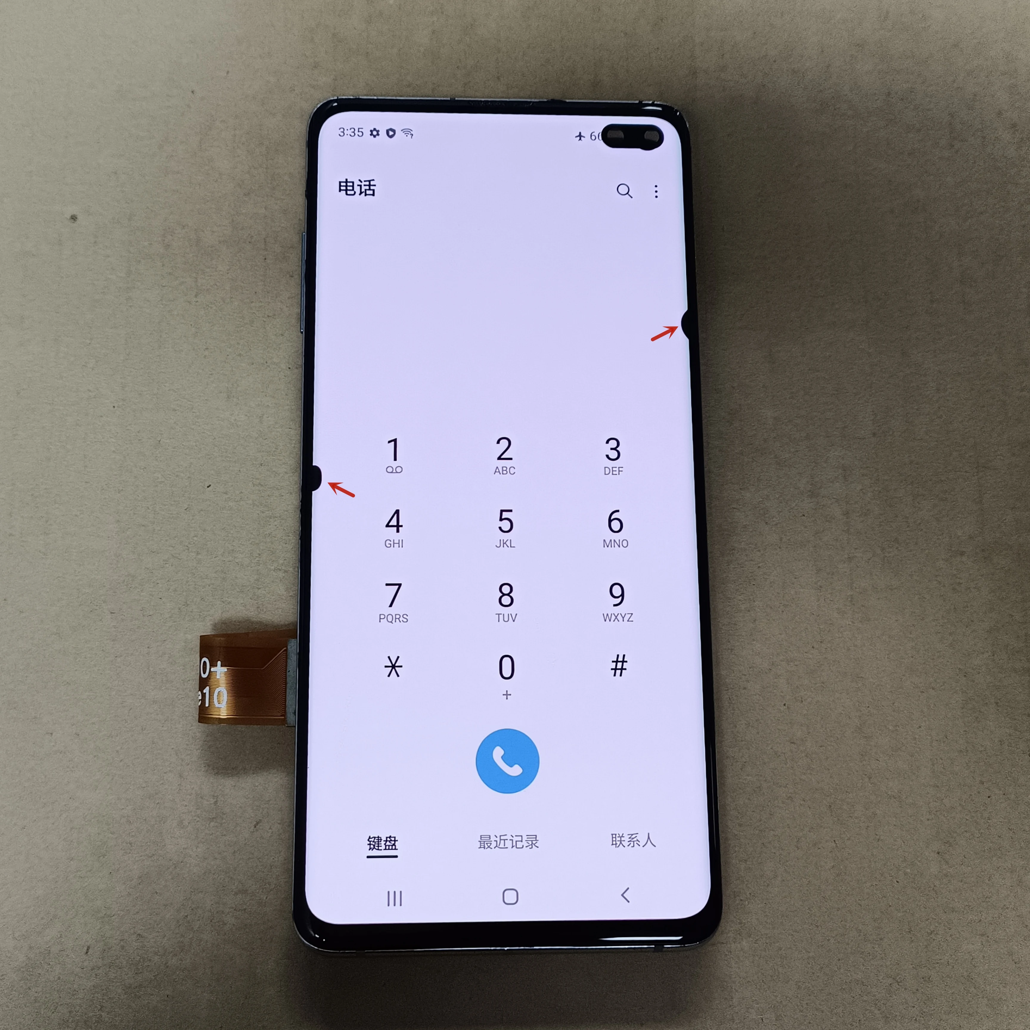 FOR S10+ LCD With Defect For Samsung Galaxy S10 Plus Display Screen G975 G975F Assembly S10plus G975U G9750 Touch panel replace