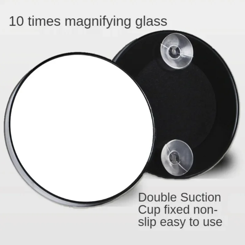 Magnification Mirror With Suction Cup Blackhead Magnifying Mirror For Bathroom Makeup Mirror Portable Mirror Round 10x