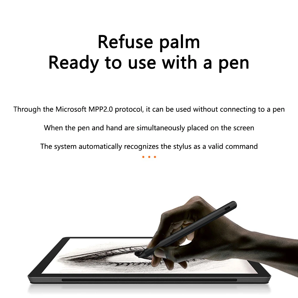 Stylus Pen for Microsoft Surface Pro 9 8 7 6 5 USB-C Charging 4096 Pressure Sensitivity Touch Pen for surface Stylus pen 2.0