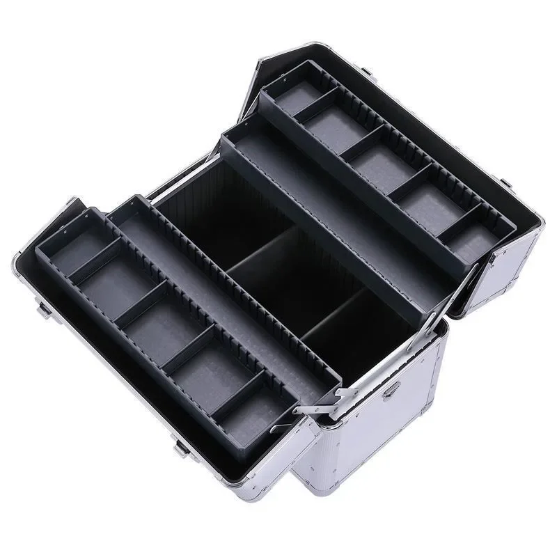 Aluminum Alloy Tool Case Multi-functional Maintenance Professional Hardware Wearable Portable Toolbox Storage Tools Packaging