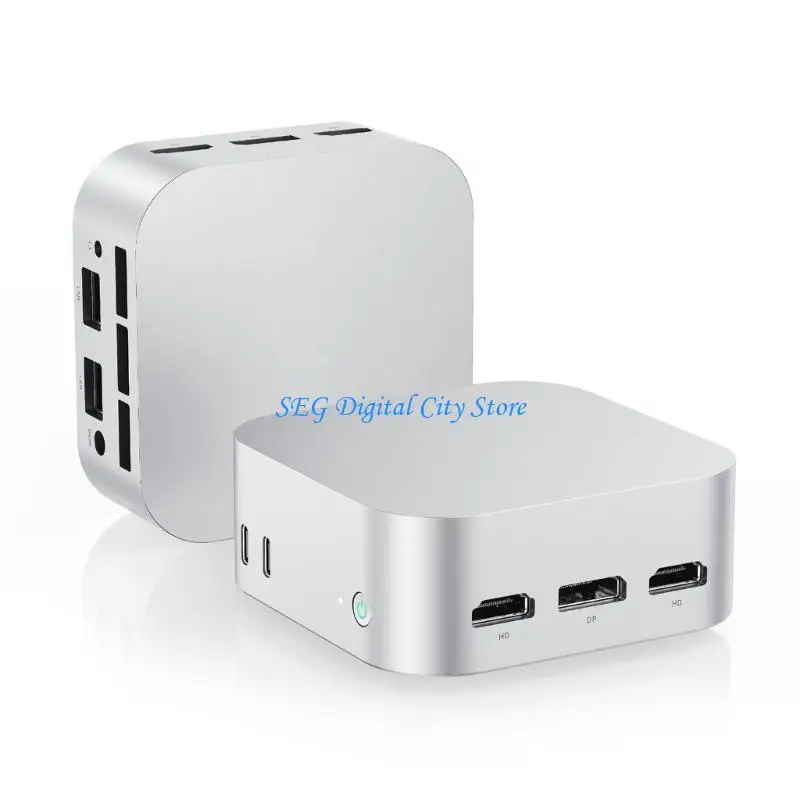 U75B poderoso N150 Mini PC 12 memória 256 SSDs 90x90mm Múltiplos Tasks Silents System entretenimento refrigeração