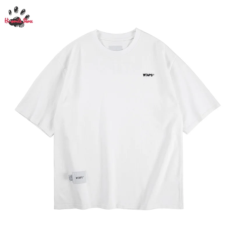 

High Quality Casual Vintage Classic All-match Summer Loose WTAPS T-shirt Men Woman Streetwear Round Neck Short Sleeve