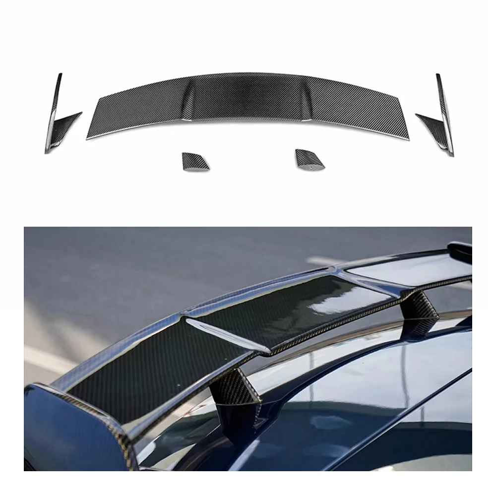 For Mercedes Benz W177 A Class AMG A35 A45s Hatchback Dry Carbon Fiber Roof Spoiler Rear Wing